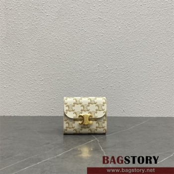 셀린느 CELINE 트리오페 캔버스 반지갑  100782