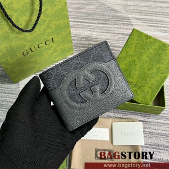 구찌 GUCCI 컷아웃 인터로킹 G 반지갑 701420