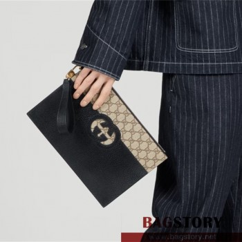 구찌 GUCCI 컷아웃 인터로킹 G 파우치 723320