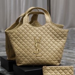 입생로랑 YSL 생로랑 퀼트 램스킨 ICARE 아이케어 맥시 쇼퍼 백 698651