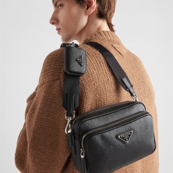 프라다 PRADA 사피아노 레더 숄더 백 2VH170