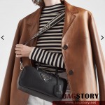 프라다 PRADA  레더 탑핸들백 1BB102