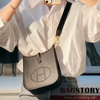 에르메스 HERMES 미니 에블린  토고가죽 TOGO 17CM