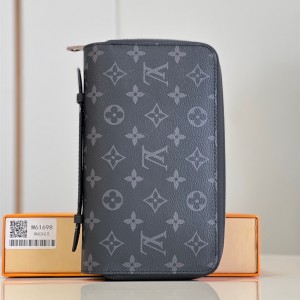 루이비통 Louis Vuitton 지피 XL 월릿 타이가 레더 지갑 M42097 M61698