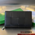 보테가베네타 BV 카세트 지퍼 어라운드 장지갑 649607