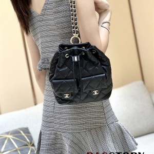 샤넬 CHANEL 신상 투포켓 드로우스트링 버킷 백팩   AS4342