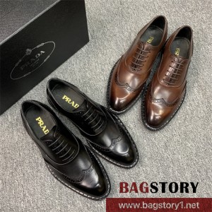 프라다  남자 남성 가죽 로퍼 구두 슈즈