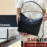 샤넬 CHANEL 맥시 호보 백팩 스몰  블랙 AS3487