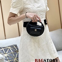 샤넬 CHANEL  23B 캐비어 퀼티드 미니 탑핸들 백