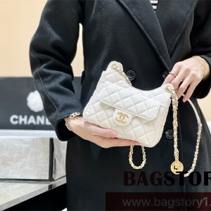 샤넬 CHANEL 23C 포켓 체인 호보백 스몰