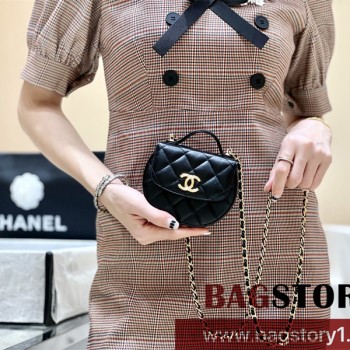 샤넬 23A CC로고 탑핸들 체인 미니백 AP3378