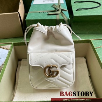 구찌 GUCCI  마몬트 미니 버킷백 블랙 / 화이트 746433