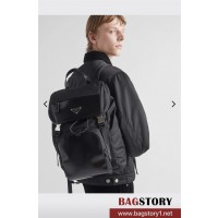 프라다 PRADA 리나일론 및  가죽 백팩 2VZ135