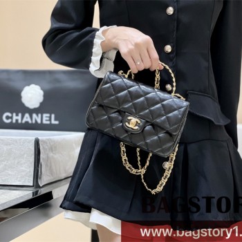 샤넬 CHANEL CF 뉴미니 탑핸들백