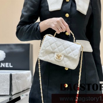 샤넬 CHANEL CF 뉴미니 탑핸들백