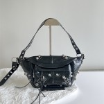 발렌시아가 BALENCIAGA 미디엄 벨트백 블랙