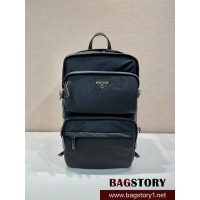 프라다 PRADA 리나일론 및 가죽 백팩 2VZ101