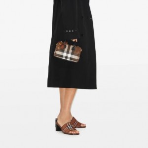 버버리 BURBERRY 미니 체크 볼링 백