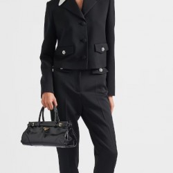 프라다 PRADA 미디엄 가죽 핸드백 1BA426A