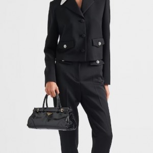 프라다 PRADA 미디엄 가죽 핸드백 1BA426A