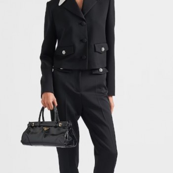 프라다 PRADA 미디엄 가죽 핸드백 1BA426A