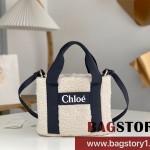 끌로에 Chloe 25cm 우디 스트랩 토트백