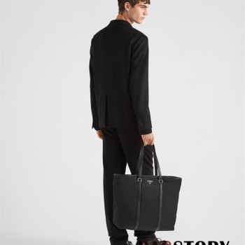 프라다 PRADA 리나일론 앤 사피아노 레더 숄더백 2VG112