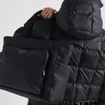 프라다 PRADA 사피아노 가죽 및 리나일론 토트백 2VG097