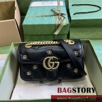 구찌 GUCCI 446744 GG 마몽 숄더백 미니 체인 마틀라세 미니백