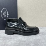 프라다 PRADA 발목높은 로퍼 구두 슈즈