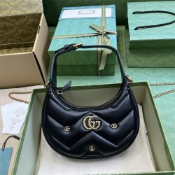 구찌 GUCCI GG 마몽 하프문 쉐입 미니백 770983