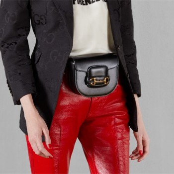 구찌 GUCCI  홀스빗 1955 라운드 벨트백 760198