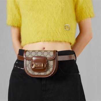 구찌 GUCCI 홀스빗 1955 라운드 벨트백 760198