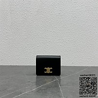 셀린느 CELINE 트리옹프 컴팩트 지갑 - 트리옹프 캔버스 탠 반지갑 101622