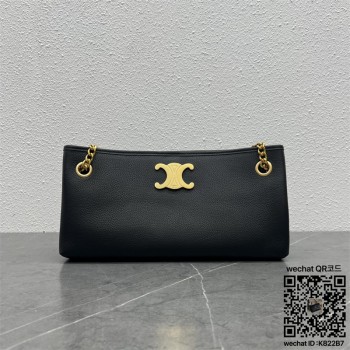 셀린느 CELINE 미디엄 뉴스페이퍼백 - 서플 카프스킨 체스트넛 114253