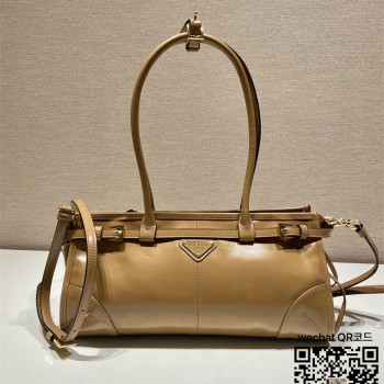프라다 PRADA 미디엄 가죽 핸드백 1BA426A