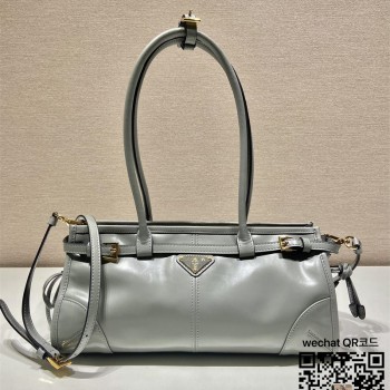 프라다 PRADA 미디엄 가죽 핸드백 1BA426A