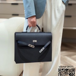 에르메스 HERMES 켈리백 Kelly Togo가죽 금장 은장 34cm