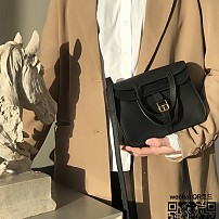 에르메스 HERMES 미니 할잔백  togo가죽 금장 은장 22cm