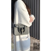 에르메스 HERMES 미니 할잔백 togo가죽 금장 은장 22cm