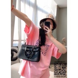 에르메스 HERMES 미니 할잔백 togo가죽 금장 은장 22cm