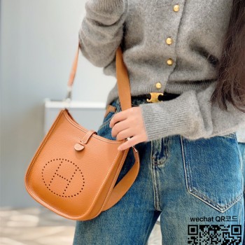 에르메스 HERMES 미니 에블린 토고가죽 TOGO 17CM