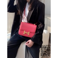 에르메스 HERMES 콘스탄스 epsom가죽 금장 은장 23cm