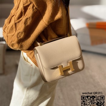 에르메스 HERMES 콘스탄스 epsom가죽 금장 은장 23cm