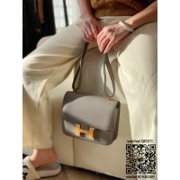 에르메스 HERMES 콘스탄스 epsom가죽 금장 은장 23cm