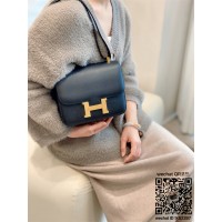 에르메스 HERMES 콘스탄스 epsom가죽 금장 은장 23cm