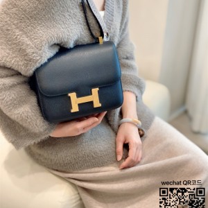 에르메스 HERMES 콘스탄스 epsom가죽 금장 은장 23cm