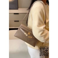 에르메스 HERMES 켈리 엘란백 Kelly elan 앱송가죽 Epsom 금장은장