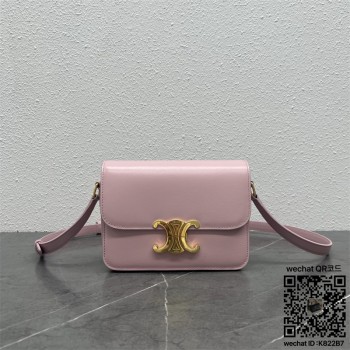 셀린느 CELINE 틴 백 트리오페 샤이니 카프스킨 숄더백 188423 18cm