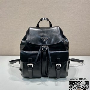 프라다 PRADA 파우치가 달린 미디엄 백팩 1BZ811B